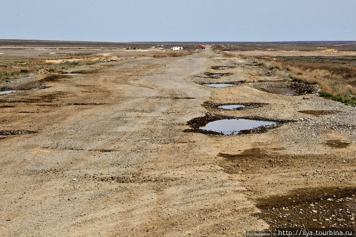 Вот что пишет местная пресса: Битум для строительства дороги возят из России, горячий асфальт готовят на заводе в рабочем городке. Вся техника, которую используют на строительстве, зарубежная... Аральск, Казахстан