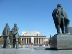 Площадь Ленина перед началом парада Победы.