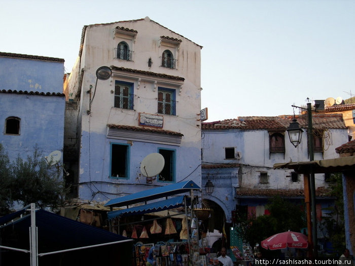 Город с синей мединой Шишауа, Марокко
