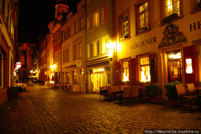 Ночные зарисовки города на Неккаре - I Гейдельберг, Германия