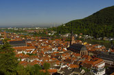 Вид на город со смотровой площадки Хайдельберского замка
