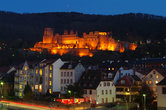 Хайдельберский замок при ночном освещении