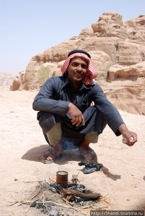 Чай в пустыне Вади Рам Иордания