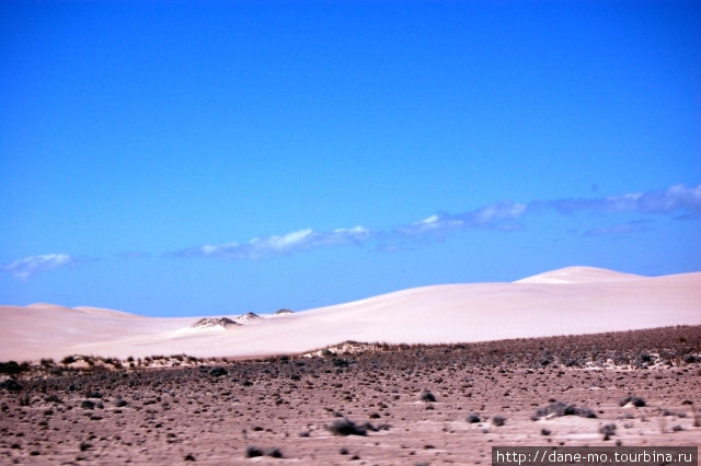Вид на материк. Песчаные дюны Штат Южная Австралия, Австралия