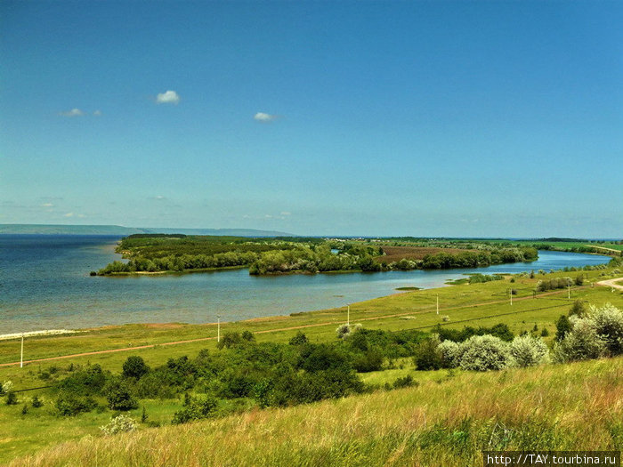 Волга ниже Сызрани Самарская область, Россия