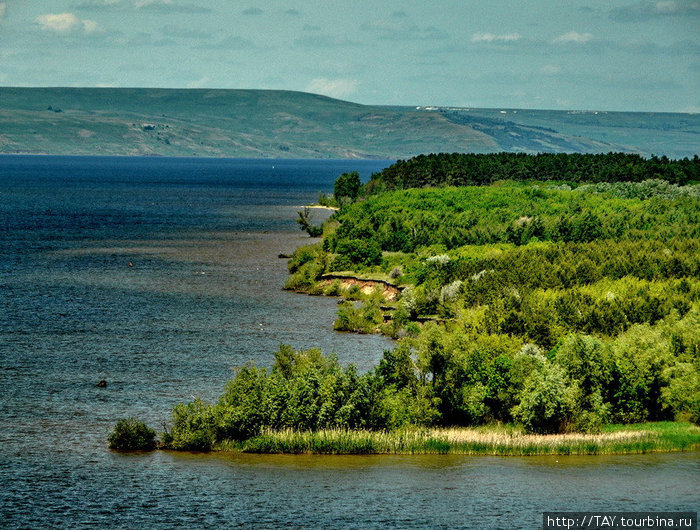 Волга ниже Сызрани Самарская область, Россия