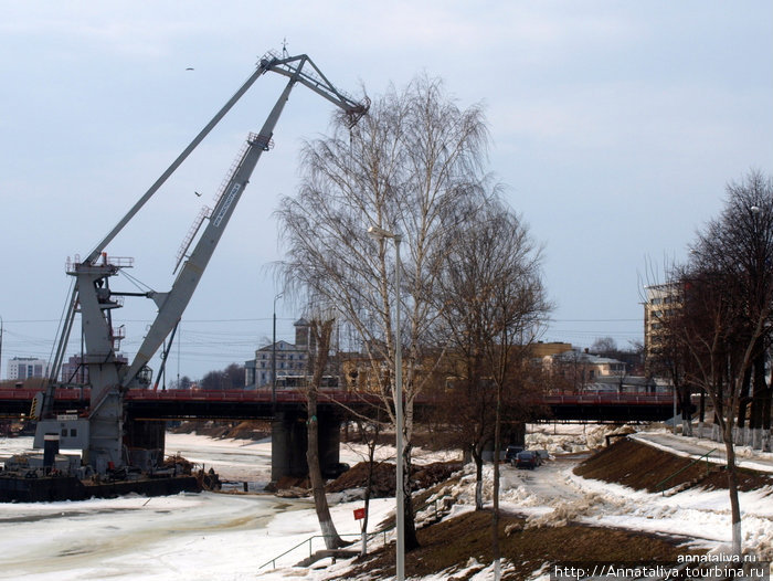 Строительство моста через Которосль Ярославль, Россия