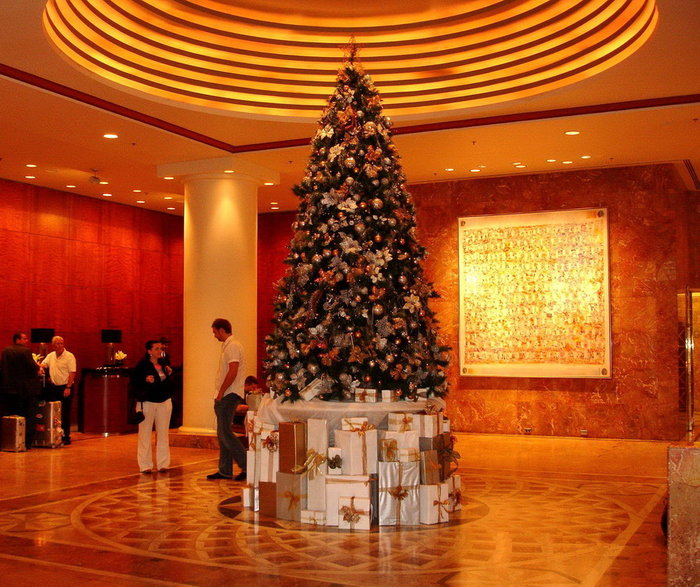 в холле нашей гостиницы чувствовалось приближение Рождества Мельбурн, Австралия