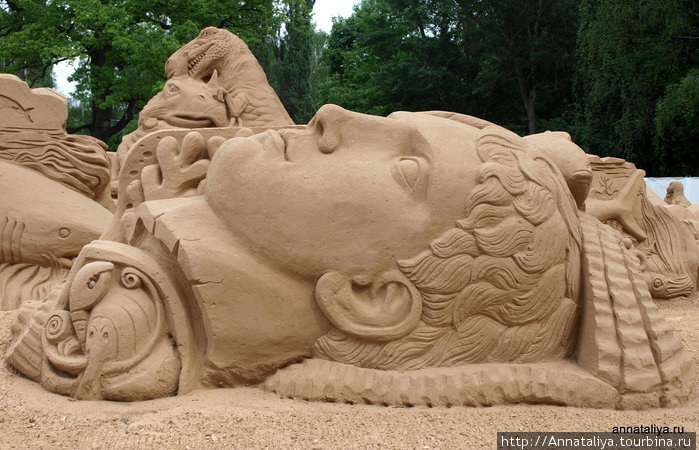 Песчаные скульптуры. Часть 2. Затонувшая Атлантида Москва, Россия