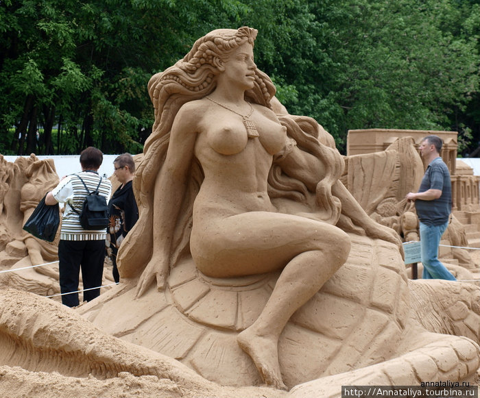 Песчаные скульптуры. Часть 2. Затонувшая Атлантида Москва, Россия