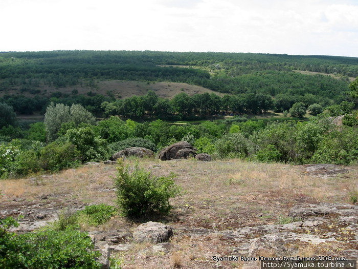Впереди открывался живописный вид на долину Южного Буга, Первомайск, Украина