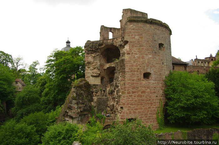 Руины и реставрация Хайдельбергского замка Гейдельберг, Германия
