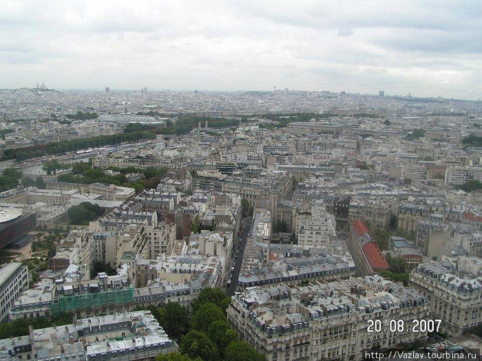 Вид сверху Париж, Франция