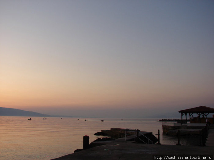 Закат на берегу Сени Сень, Хорватия