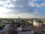 Вид  на Девицкий выезд с 10-го этажа Дома быта.