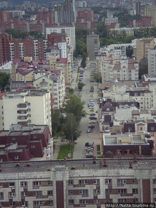 Город с высоты птичьего полёта Екатеринбург, Россия