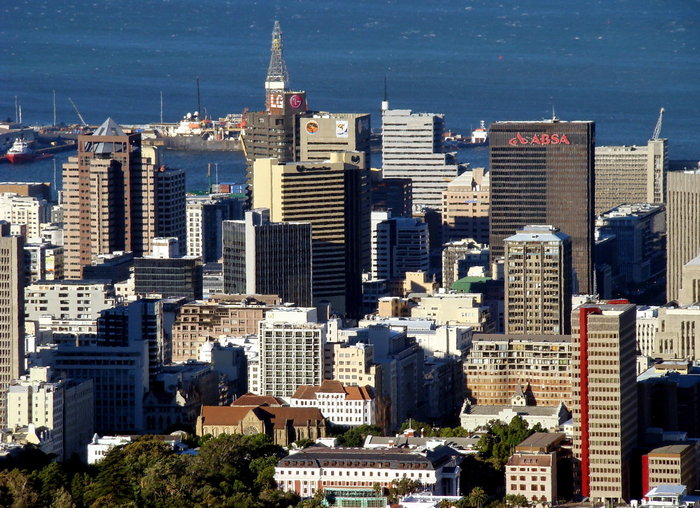 такой вот он  центр Кейптаун, самого красивого города  на юге Африки Кейптаун, ЮАР