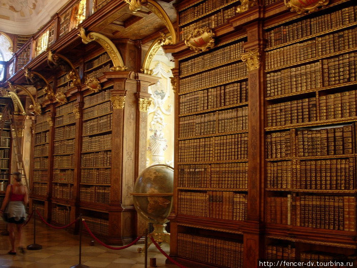 Библиотека Мелькского монастыря Мельк, Австрия