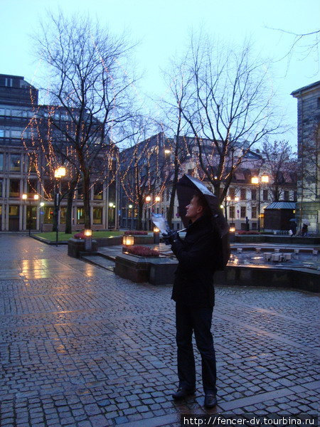 Дождливый декабрьский Осло Осло, Норвегия