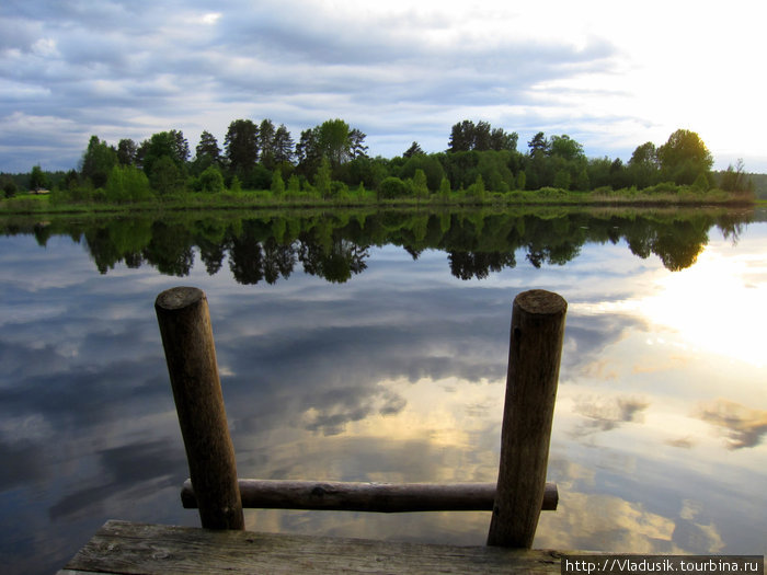 Лестница в озеро... или в небо... Приозерск, Россия
