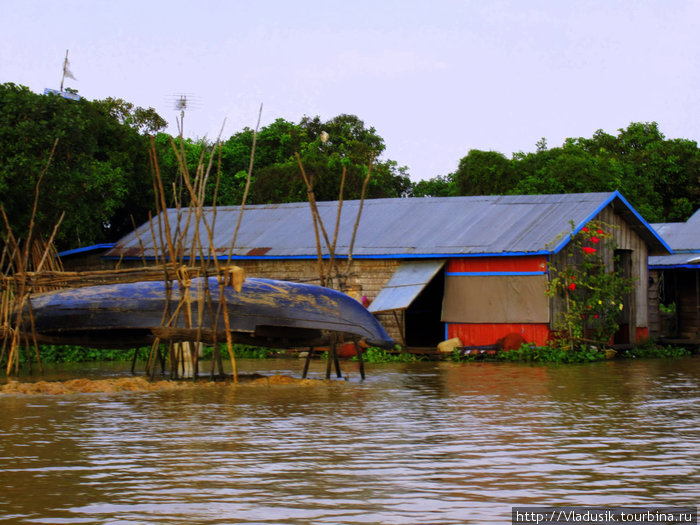 Плавучая деревня на озере Тон Ле Сап Сиемреап, Камбоджа