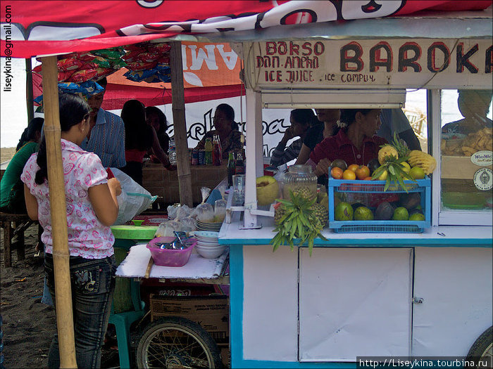 тележка с едой Бали, Индонезия