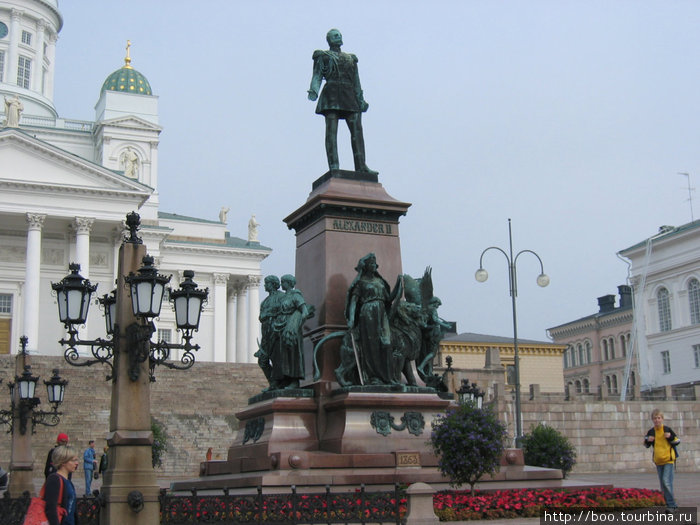 памятник императору Александру II Хельсинки, Финляндия