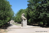 Сооружение альтанки находится на центральной аллее, которая проходит через парк им. Н. Островского.