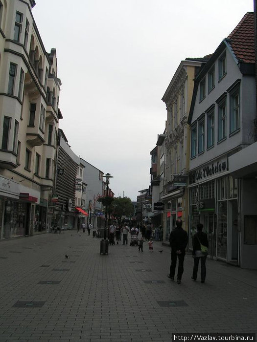 Одна из центральных улиц Хамм, Германия