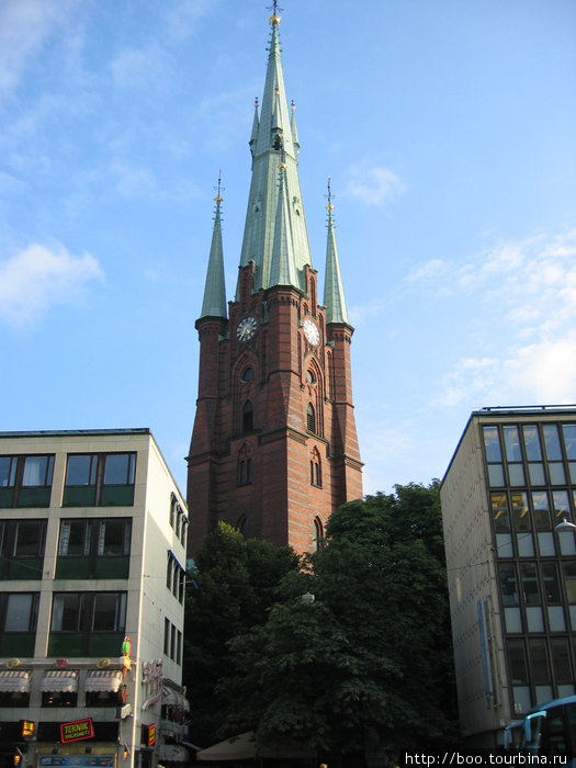 церковь св Клары в районе Нормальм Стокгольм, Швеция