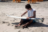 Ремонт доски для серфинга