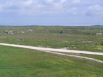 Вид с Царского кургана на выходы Аджимушкайских каменоломен
