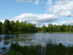 Белое озеро в Большом Гатчинском парке.