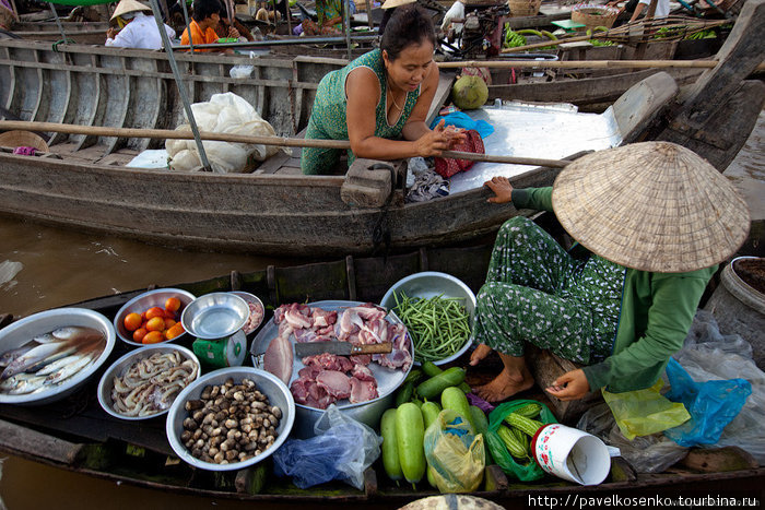 Плавучие рынки Кантхо, Вьетнам