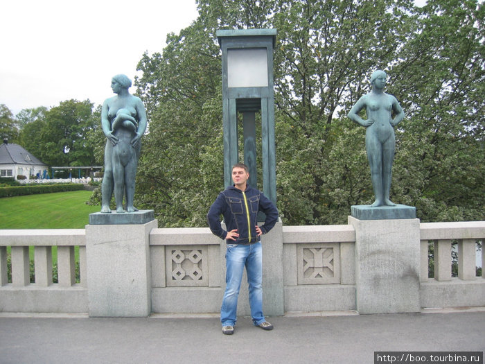 Парк Фрогнер, он же Парк скульптур Вигеланда. Осло, Норвегия