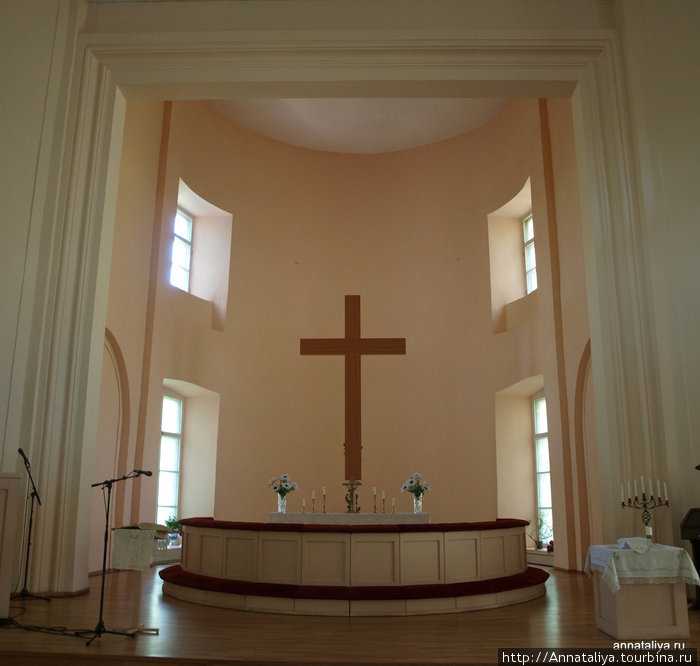 Внутри Лютеранской церкви Выборг, Россия