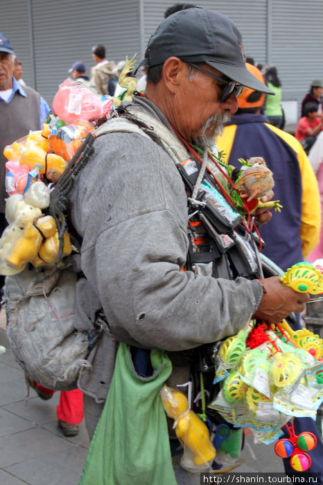 Продавец игрушек Кито, Эквадор