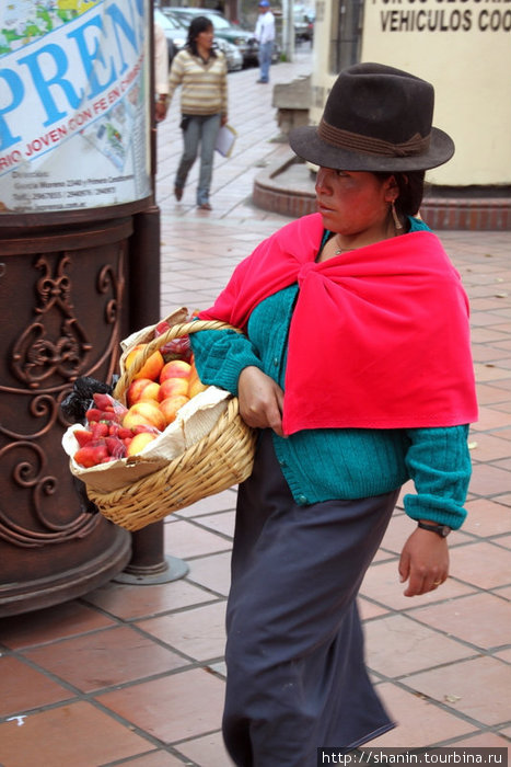 Торговка фруктами Риобамба, Эквадор