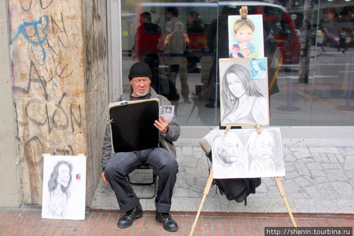 Художник за работой Богота, Колумбия