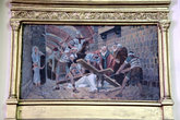 Картина на стене собора со сценой из Библии