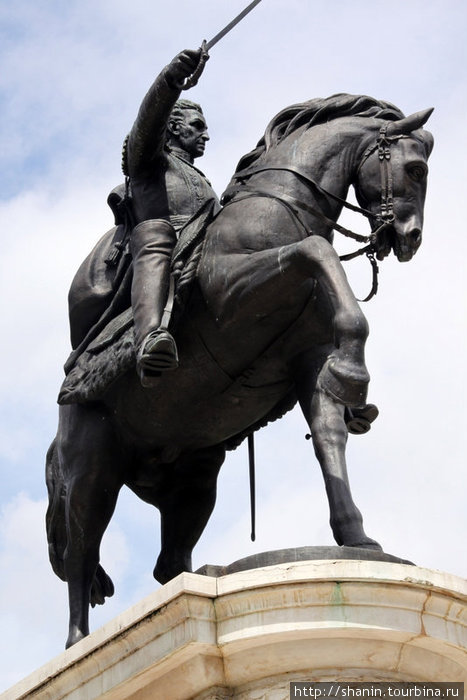 Симон Боливар на коне Мерида, Венесуэла