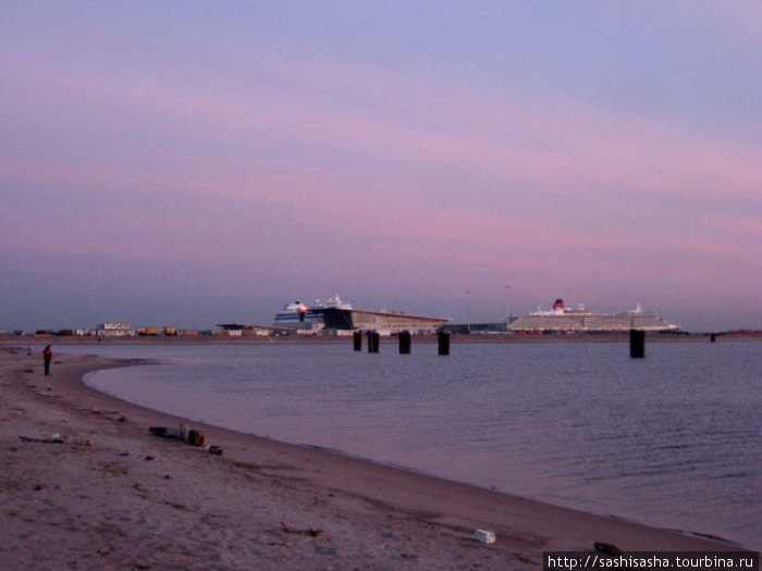 Закат на заливе Санкт-Петербург, Россия