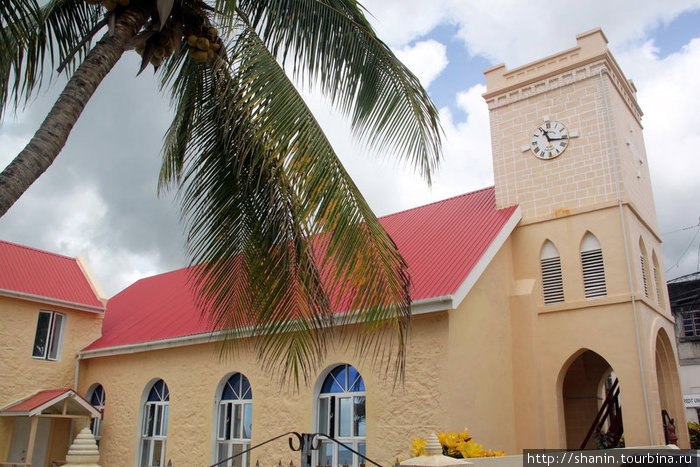 Англиканская церковь и пальма Виктория, Гренада