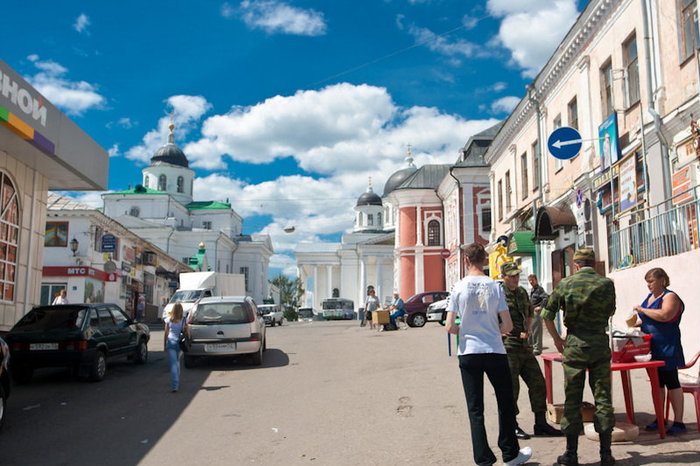 Центральная площадь и рынок Арзамас, Россия