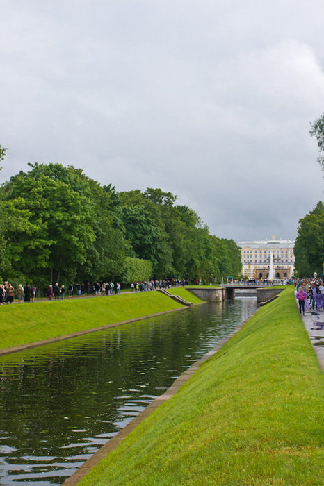 Пасмурный Петергоф Санкт-Петербург, Россия