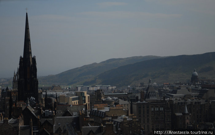 С высоты Эдинбургского замка Эдинбург, Великобритания