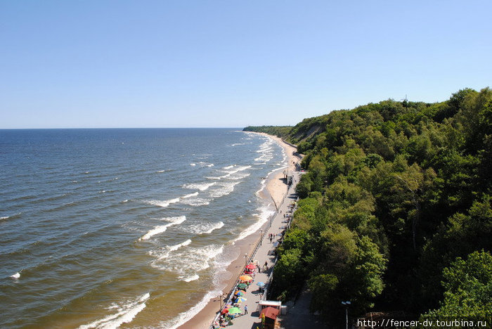 Балтийские пляжи с высоты Светлогорск, Россия