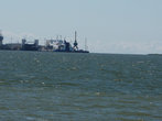 Вид на Клайпедский порт  с парома.