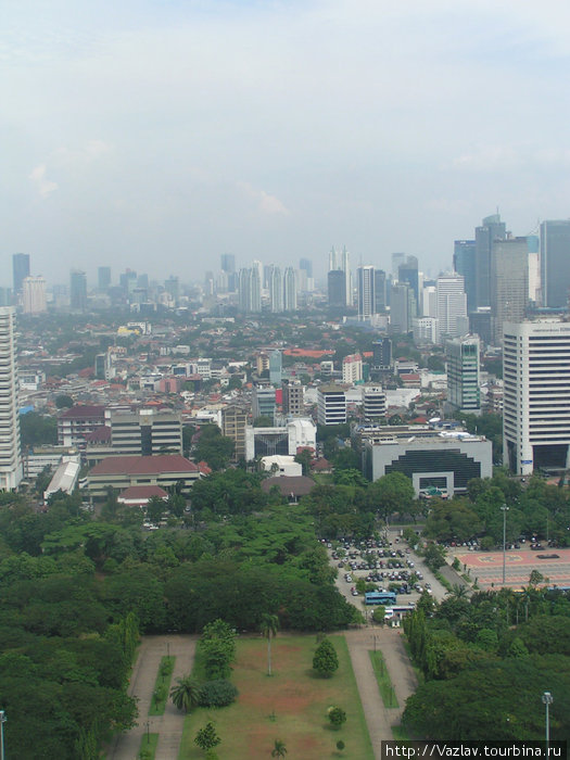 Плотность населения Джакарта, Индонезия