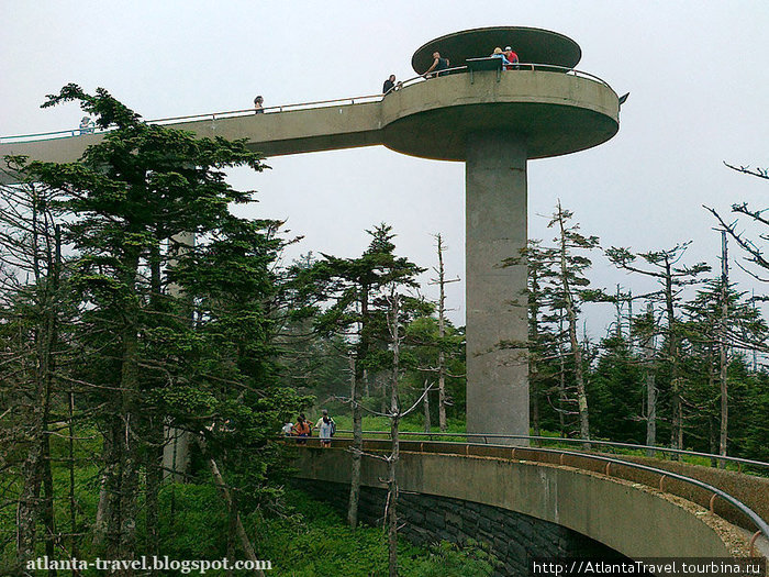 Купол Клингмана Clingmans Dome Грейт-Смоки-Маунтинс Национальный Парк, CША